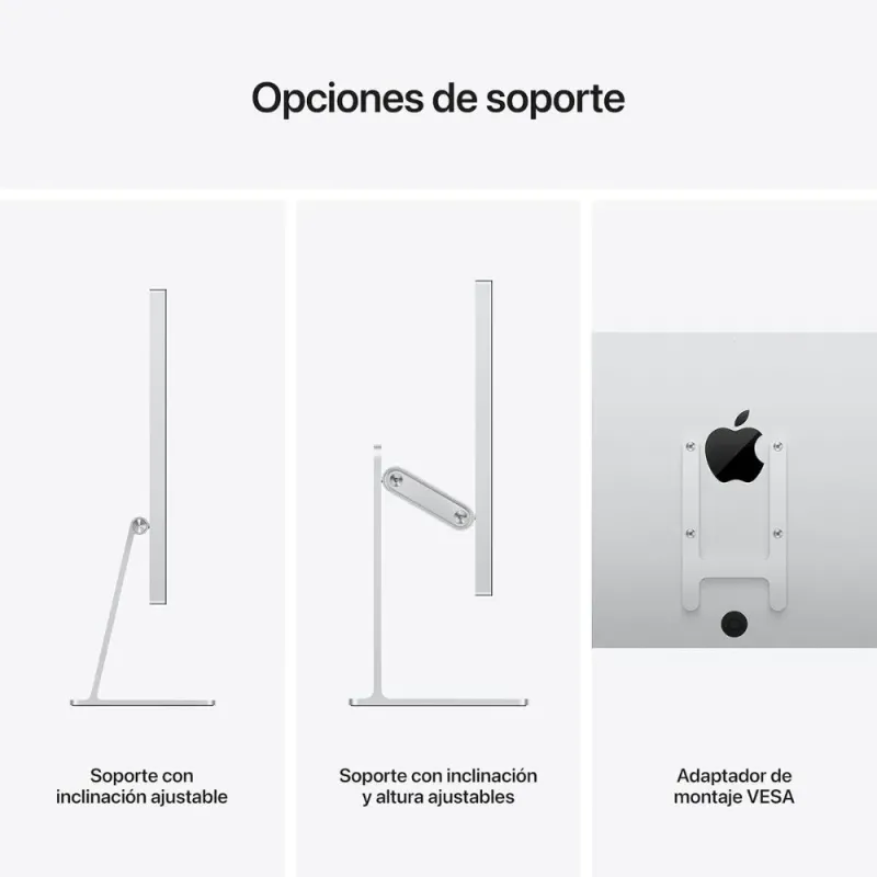 Apple Studio Display 27'' Retina 5K 600 Nits Kamera 12Mpx Folgemodus Höhenverstellbarer Standfuß Thunderbolt 3 2025