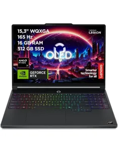 Lenovo Legion 5 Gen 11 Portátil Gaming 15,3 OLED 165Hz AMD Ryzen 7 16GB RAM 512GB SSD RTX 5050 WiFi 7 Negro