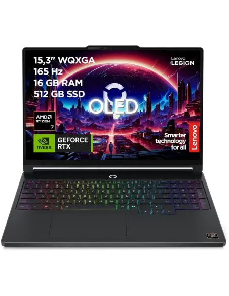 Lenovo Legion 5 Gen 11 Gaming-Laptop 15,3 OLED 165Hz AMD Ryzen 7 16GB RAM 512GB SSD RTX 5050 WiFi 7 Schwarz