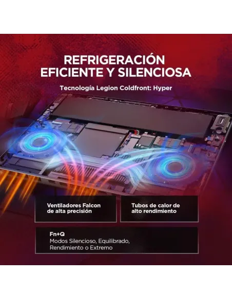 Lenovo Legion 5 Gen 11 Portátil Gaming 15,3 OLED 165Hz AMD Ryzen 7 16GB RAM 512GB SSD RTX 5050 WiFi 7 Negro