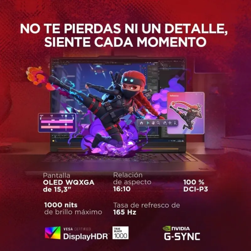 Lenovo Legion 5 Gen 11 Gaming-Laptop 15,3 OLED 165Hz AMD Ryzen 7 16GB RAM 512GB SSD RTX 5050 WiFi 7 Schwarz