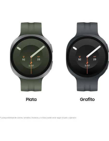 Samsung Galaxy Watch 9 LTE, Silver with Green Strap, 44mm