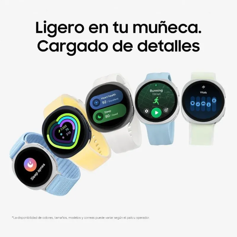 Samsung Galaxy Watch 9 LTE, Silver with Green Strap, 44mm