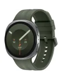 Samsung Galaxy Watch 9 LTE Silber mit grünem Armband, 44 mm