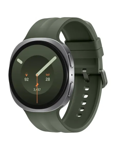 Samsung Galaxy Watch 9 LTE, Silver with Green Strap, 44mm