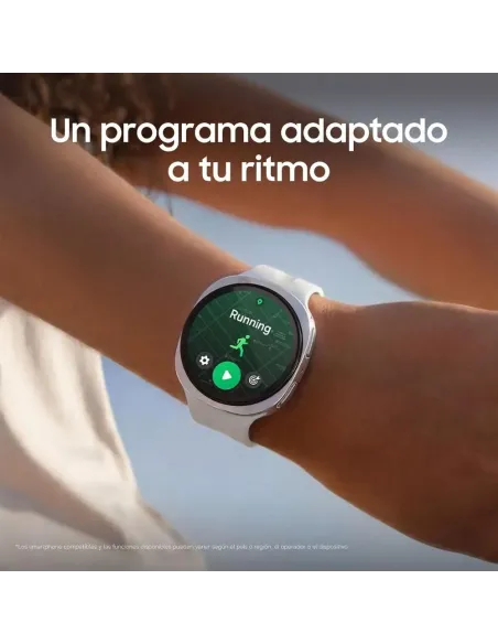 Samsung Galaxy Watch 9 LTE, Silver with Green Strap, 44mm
