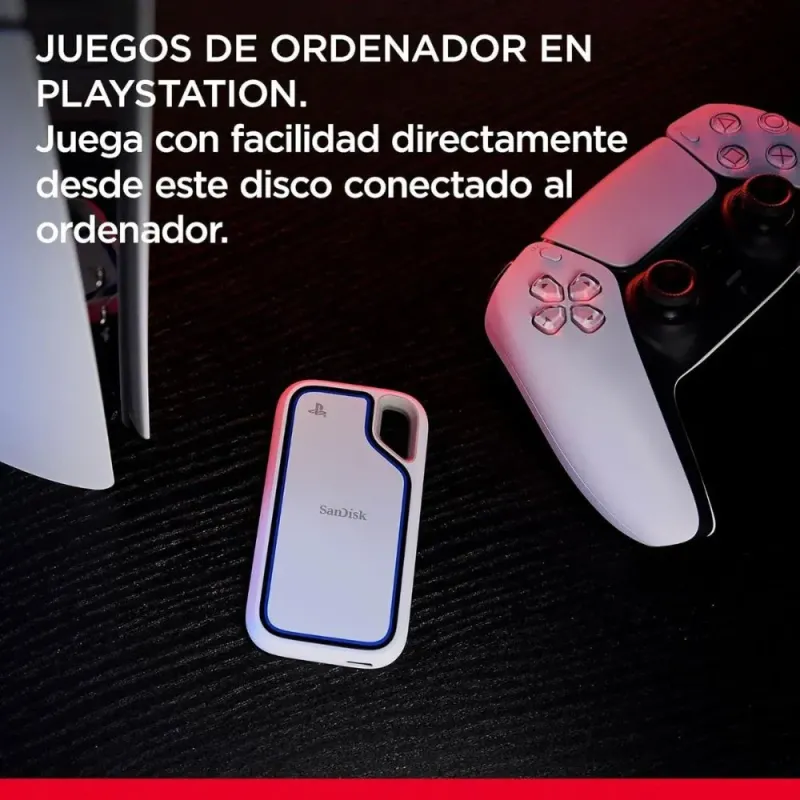 SanDisk Extreme Tragbare externe SSD für PlayStation 5 und Computer 1TB, 1000 MB/s