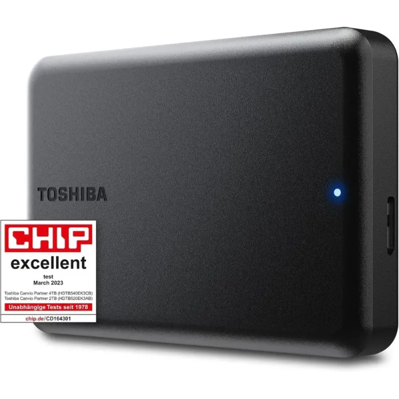 Toshiba Canvio Partner 4TB - Disco Duro Externo USB 3.2 portátil