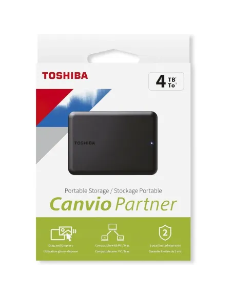 Toshiba Canvio Partner 4TB – Tragbare externe Festplatte 2,5'', USB 3.2