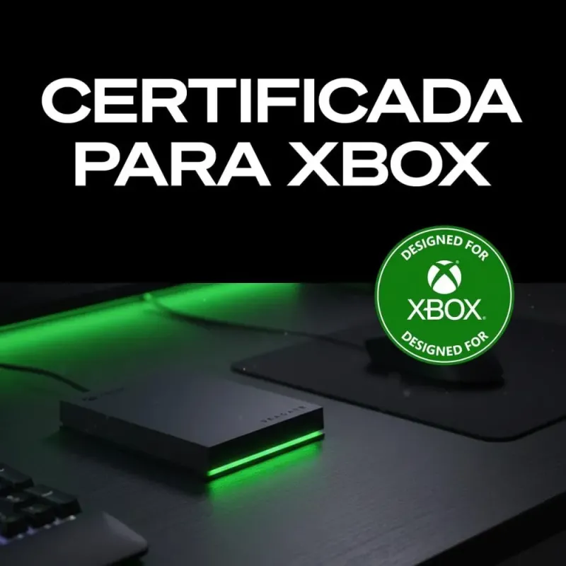 Seagate Tragbare externe Festplatte (HDD) 2TB für Xbox, USB 3.2 Gen 1, Schwarz, Xbox-zertifiziert