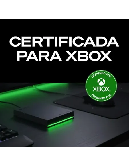 Seagate Unidad de disco duro externa portátil (HDD) 2TB para Xbox, USB 3.2 Gen 1, negra, certificación Xbox