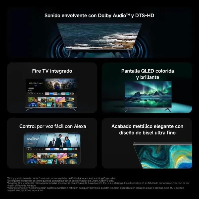 Televisor Xiaomi TV F Pro 32" QLED Smart TV Fire OS14