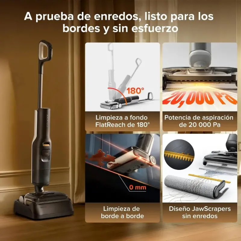 Roborock F25 Aspiradora-Fregona sin Cable 20000 Pa