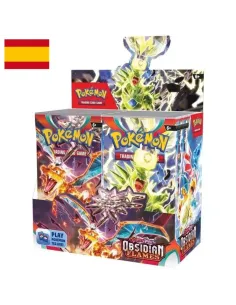 Pokémon TCG Obsidian Flames Booster Box CDU ES 36 Sobres Español