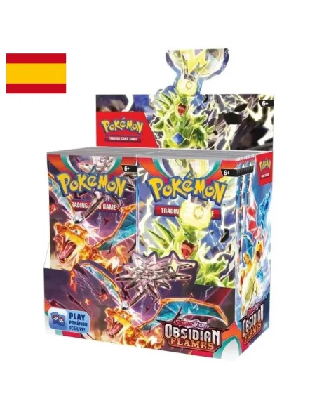 Pokémon TCG Obsidian Flames Booster Box CDU ES 36 Sobres Español