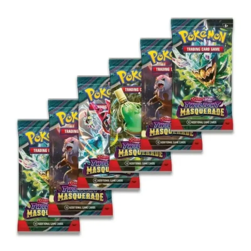 Pokémon TCG Twilight Masquerade Bundle 6 Sobres - Ogerpon ex