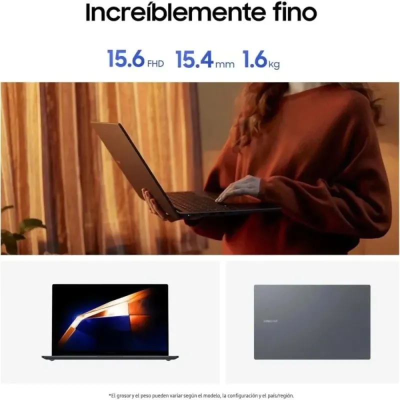 Samsung Galaxy Book4 Ultradünner Laptop 15,6'' Full HD Intel Core i7-1355U 13. Gen 16GB RAM 1TB SSD Windows 11 Grau