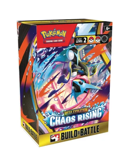 Pokémon TCG Chaos Rising Build & Battle Box ES - Mazo y Sobres