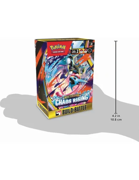 Pokémon TCG Chaos Rising Build & Battle Box ES - Mazo y Sobres