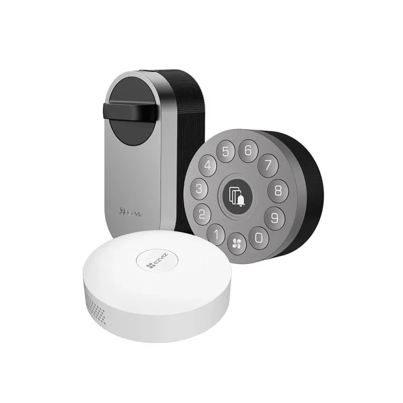 Ezviz TriplePack Intelligentes Türschloss EZVIZ SmartLock DL01S + Codetastatur + Gateway