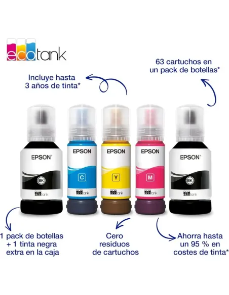 Epson EcoTank ET-3950 Impresora Multifuncional Wi-Fi sin Cartuchos