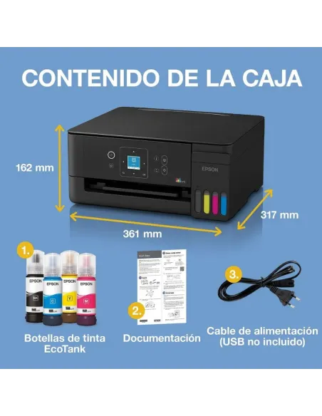 Epson EcoTank ET-2922 Impresora Multifuncional Wi-Fi con Depósito de T