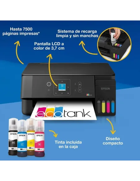 Epson EcoTank ET-2922 Impresora Multifuncional Wi-Fi con Depósito de T