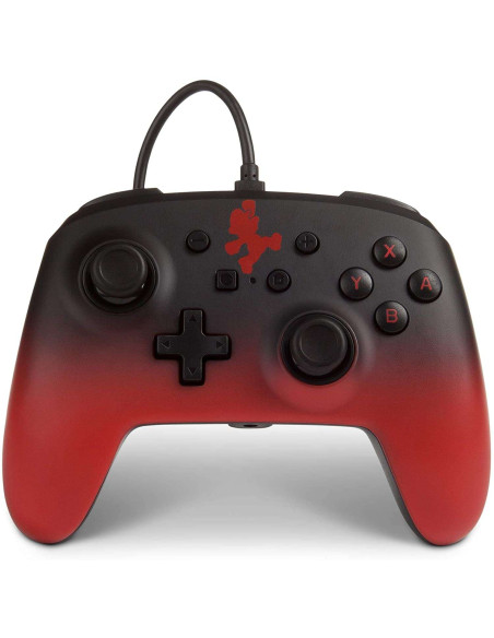 Mando Con Cable PowerA Rojo Y Negro Super Mario ▶️ Tienda CPU
