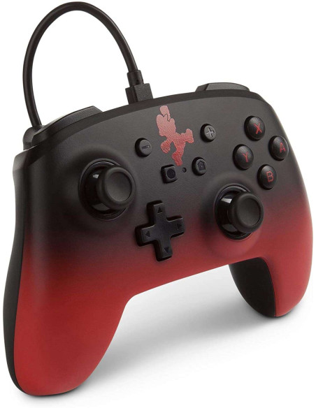Mando Con Cable PowerA Rojo Y Negro Super Mario ▶️ Tienda CPU