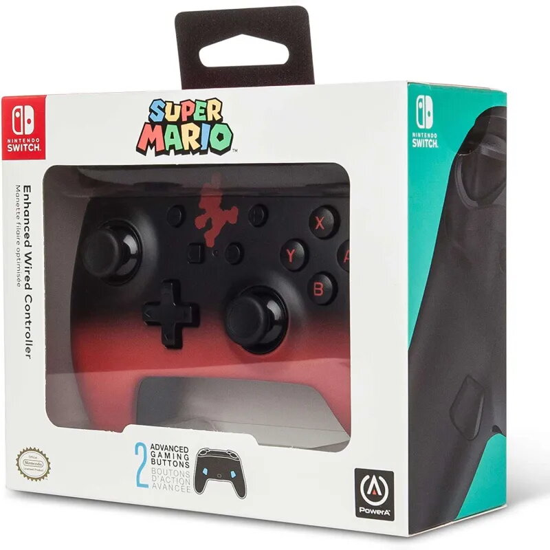 MaPdo CPn Cable PowerA Rojo Y Negro Super Mario ▶️ Tienda CPU