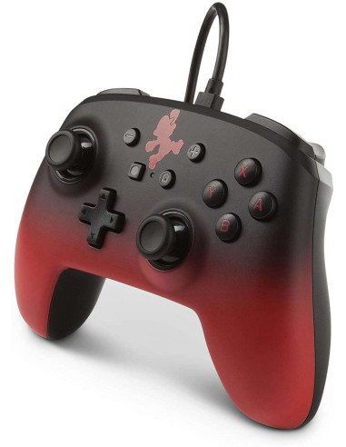 Red & Black Super Mario ▶️ tienda cpu powera Wired Controller