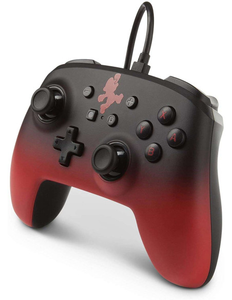 Mando Con Cable PowerA Rojo Y Negro Super Mario ▶️ Tienda CPU