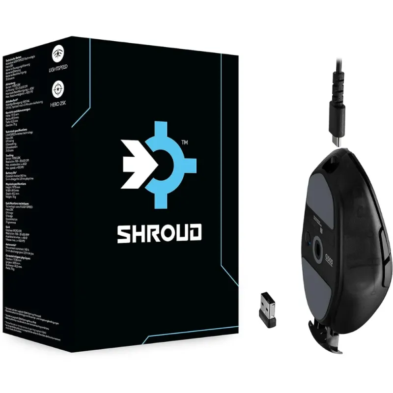 Ratón Gaming Logitech G303 Reacondicionado - HERO 25K y LIGHTSPEED