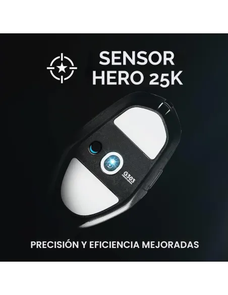 Ratón Gaming Logitech G303 Reacondicionado - HERO 25K y LIGHTSPEED
