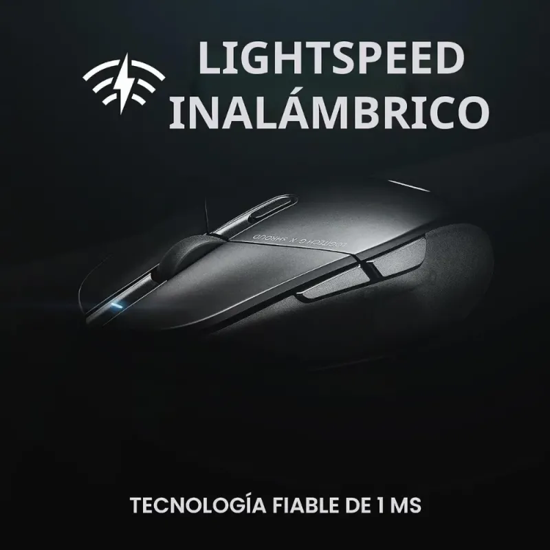 Ratón Gaming Logitech G303 Reacondicionado - HERO 25K y LIGHTSPEED