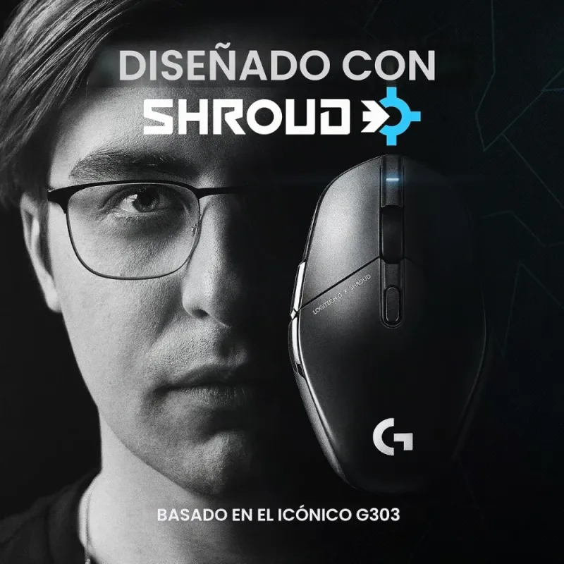 Ratón Gaming Logitech G303 Reacondicionado - HERO 25K y LIGHTSPEED