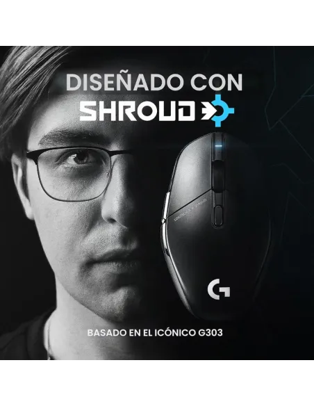 Ratón Gaming Logitech G303 Reacondicionado - HERO 25K y LIGHTSPEED