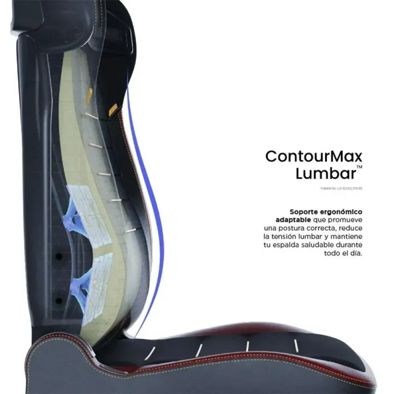 Vertagear PL4800 XL HyGenNX Burgundy Red – Silla Gaming Ergonómica XL
