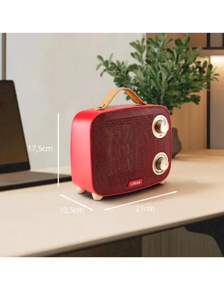 Ufesa Calefactor Aurora Red 1500W - Cerámico y Portátil