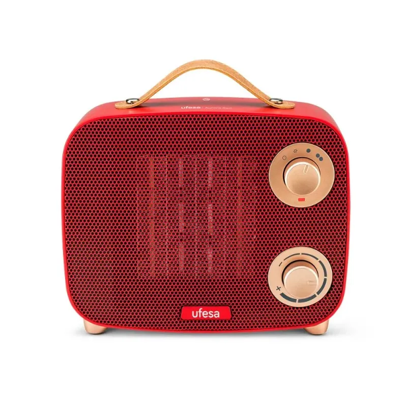 Ufesa Calefactor Aurora Red 1500W - Cerámico y Portátil