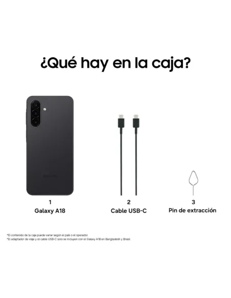 Samsung Galaxy A18 4G 4/128GB Negro