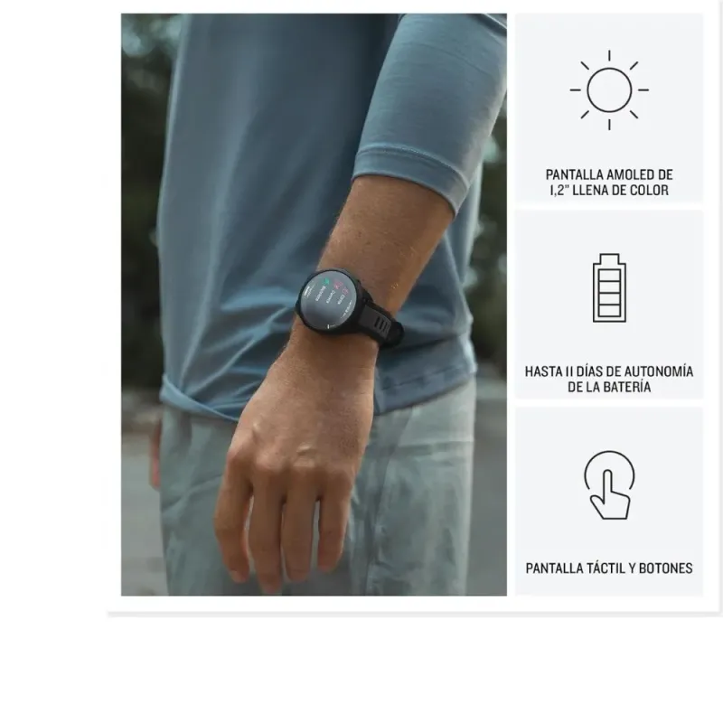 GARMIN FORERUNNER 165 BLACK/SLATE GREY