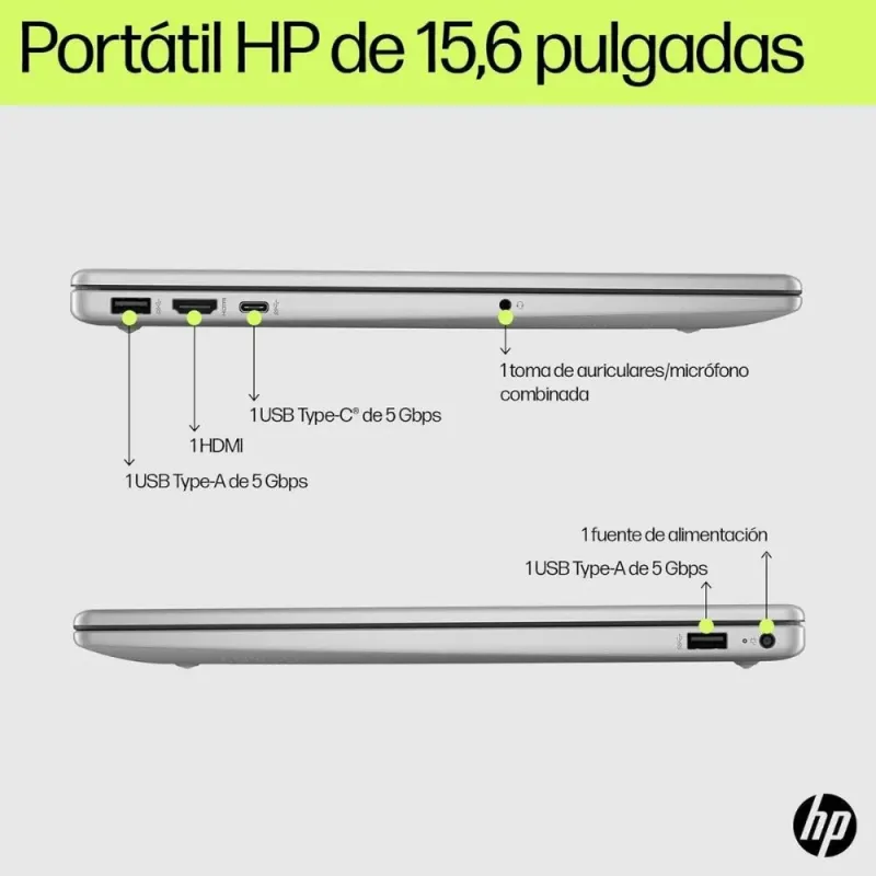 HP 15-fc0240ns Ryzen 7 7730U 32GB RAM 1TB SSD Sin SO Plata