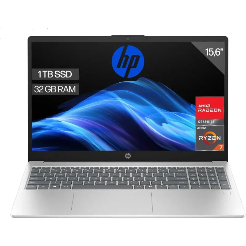 HP 15-fc0240ns Ryzen 7 7730U 32GB RAM 1TB SSD Sin SO Plata