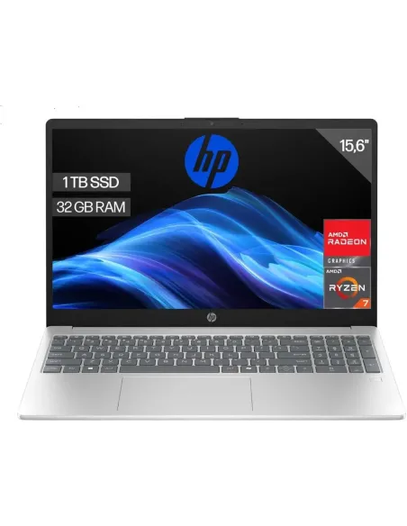 HP 15-fc0240ns Ryzen 7 7730U 32GB RAM 1TB SSD Sin SO Plata