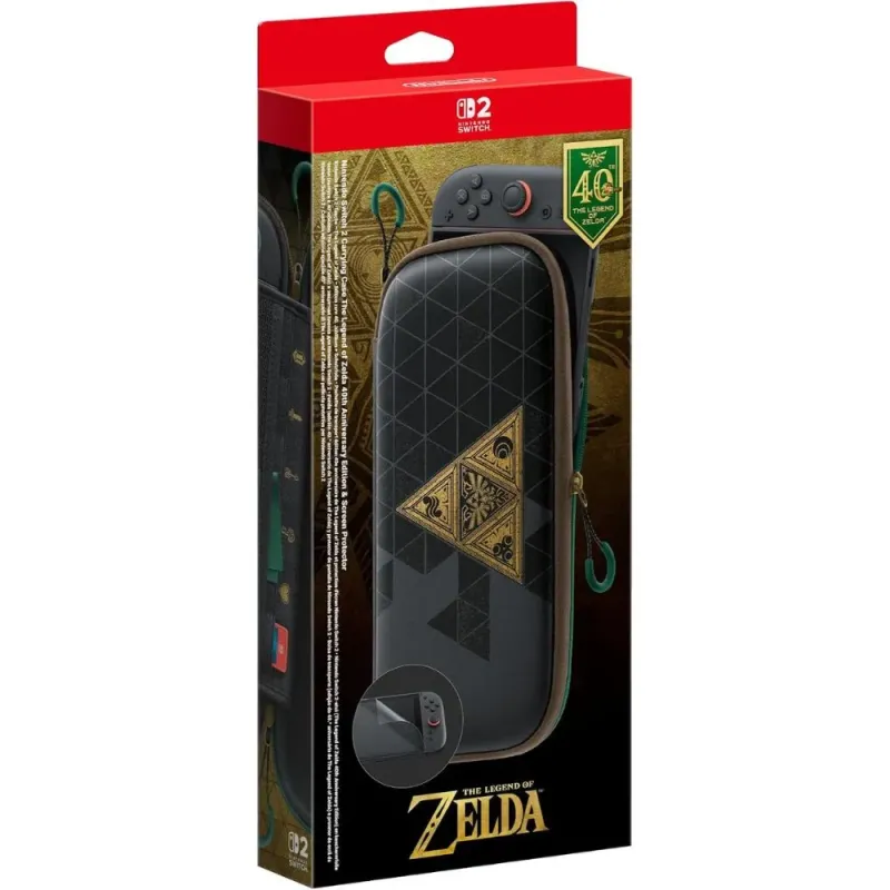 Nintendo Switch 2 Funda y protector de pantalla (40. aniversario de The Legend of Zelda)
