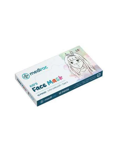 Mascarilla para niños Mediroc STL3PLYKIDS Tipo 2 10 Unidades ▶️