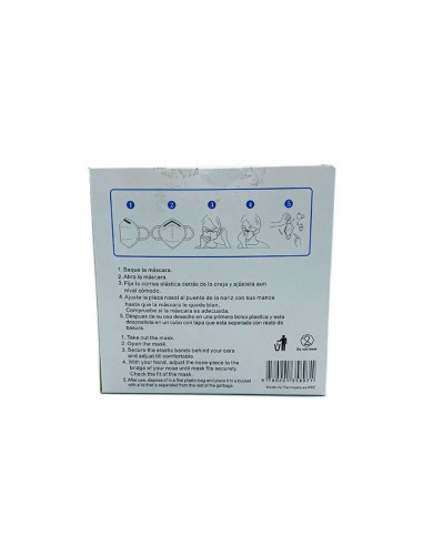 Mascarilla KN95 MediaSanex CTPL-0020 Pink 25 Units ▶️ TiendaCPU