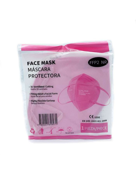 Mascarilla KN95 MediaSanex CTPL-0020 Rosa 25 Unidades ▶️ TiendaCPU