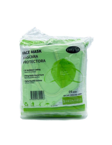Mascarilla FFP2 MundoSalud CTPL-0020 Green 25 Units ▶️ Tienda CPU